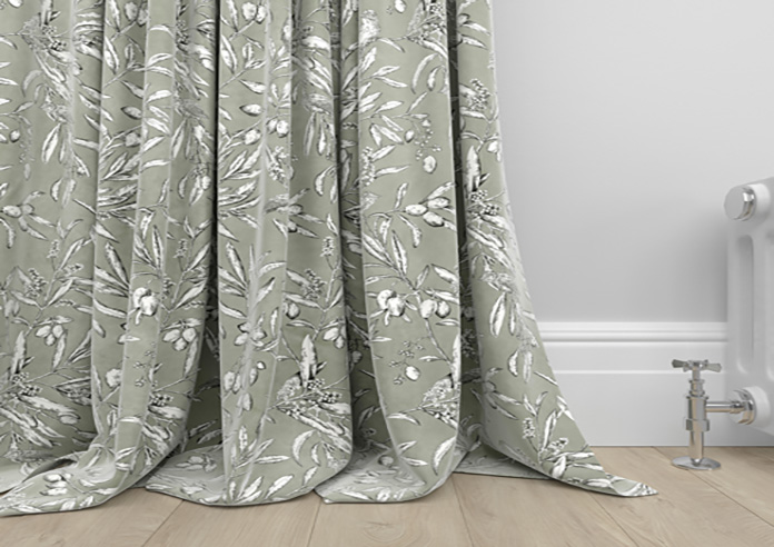 Aviary Velvet, Spruce - Made to Measure Curtain - Image 6